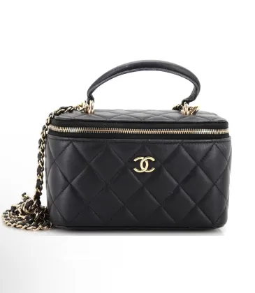 CHANEL Caviar Quilted Small Vanity Case #A35516