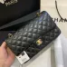 Chanel Women's cross-body bag in black Top grade version lambskin classic flap top quality #999925121