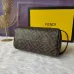 Fendi Cylinder cosmetic bag with handle and double zipper bag #A26243