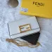 Fendi Mini handbag with flip and snap closure Pequin fabric back and flat pocket bag #A26242