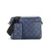 Louis Vuitton Duo Messenger Bag Monogram Shadow Leather Blue/Gray #A37734