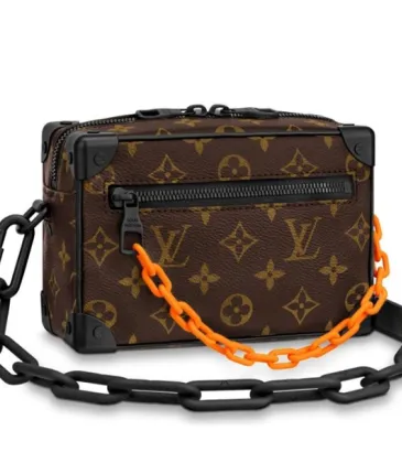 Brand L LV virgil mini soft truck shoulder bags Brown/Black #9123960