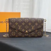 Louis Vuitton Félicie pochette Monogram Leather bag AAA Quality #A28677