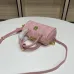 New handbag MCM  good quality small pillow  pink Lovely bag  #A22919