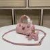 New handbag MCM  good quality small pillow  pink Lovely bag  #A22919