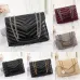 Top Quality real leather bags messenger designer handbags LOULOU stripe square fat Metal chain bag womens handbag large-capacity Buckles shoulder bagss Luxury box #99907218