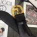 Gucci 1:1 GG 2.0cm New classic embossed leather belt  for women #9121713