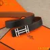 HERMES AAA+ Leather reversible Belts W3.2cm #9129545