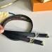 Women's Louis Vuitton AAA+ Leather Belts 2cm #A33432