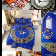 Bedding sets duvet cover 200*230cm duvet insert and flat sheet 245*250cm  throw pillow 48*74cm #99901028