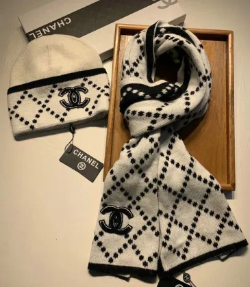 Chanel Wool knitted Scarf and cap #999909628