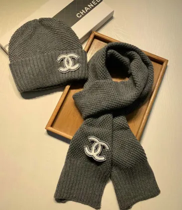 Chanel Wool knitted Scarf and cap #999909630