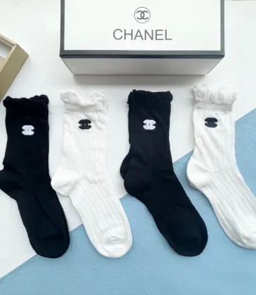 Chanel socks (4 pairs) #A24147