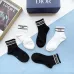 Wholesale high quality  classic fashion design cotton socks hot sell brand Dior socks for  women and man 5 pairs #999930294