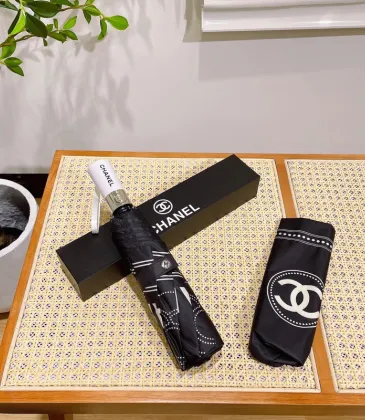 Chanel Three fold automatic folding umbrella #A34677