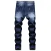 2021 new men's jeans blue stretch European and American personality zipper decoration jeans trendy men #99905875