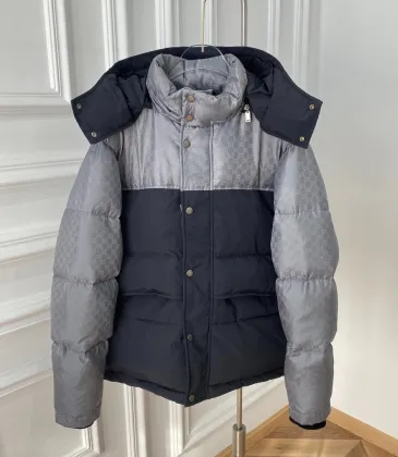  GG down Coat grey black stitching down jacket #99874780