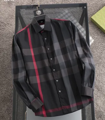 Burberry Shirts for Men's Burberry Long-Sleeved Shirts #A29099