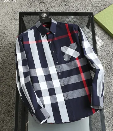 Burberry Shirts for Men's Burberry Long-Sleeved Shirts #A29129