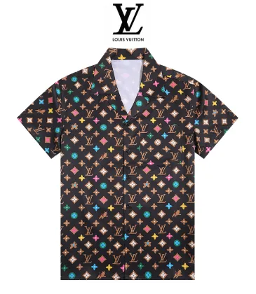 Louis Vuitton Shirts for Louis Vuitton Short sleeve shirts for men #A38656