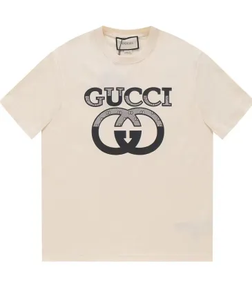 Gucci Letter stitching offset printing couple short-sleeved T-shirts 1:1 Quality EU/US Sizes #999937103