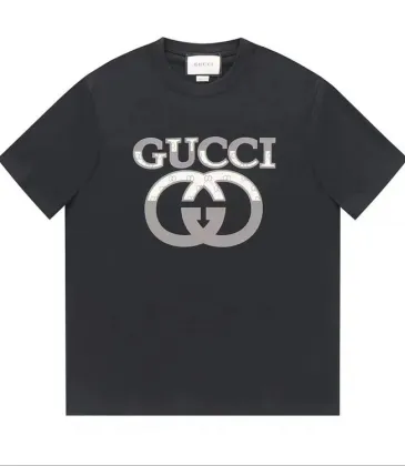 Gucci Men's AAA T-shirts EUR Sizes Black/White #A25304