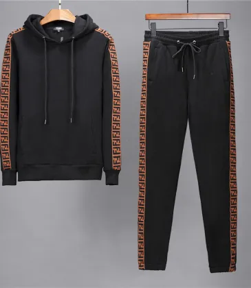 Fendi Tracksuits for Men's long tracksuits Black/White #99900671