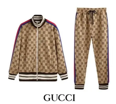 Gucci Tracksuits for Men's long tracksuits beige #9125896