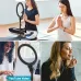 Selfie Ring Light with Tripod Stand &amp; Cell Phone Holder for Live Stream/Makeup, Mini Led Camera Ringlight for YouTube Videos/Photography #99906251