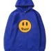 Drew house smiley face print men's hip hop Hoodie men's sports long sleeve trendy solid color Hoodie #99904919