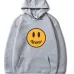 Drew house smiley face print men's hip hop Hoodie men's sports long sleeve trendy solid color Hoodie #99904919