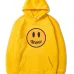 Drew house smiley face print men's hip hop Hoodie men's sports long sleeve trendy solid color Hoodie #99904919