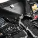 New men's denim vest trendy men wash Black Embroidered Skull #999923258