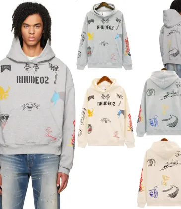 Rhude Hearts Hoodies #A31198