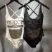 Gucci black cat one-piece swimming suit diamante #9120026