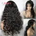 Wig female Europe and America long curly hair black small volume front lace wig hand woven hood factory spot wholesale LS-207 #9116406