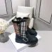 Burberry double zipper children's leather boots #A31265