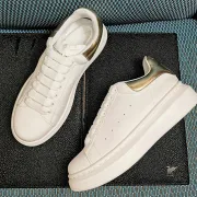 Alexander McQueen Shoes for Men's McQueen Sneakers White Shining golden #99874469