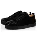 2020 Christian Louboutin red bottoms men women fashion luxury designer shoes spike high top sneakers black white bred grey leather suede flats casual shoe #9874153