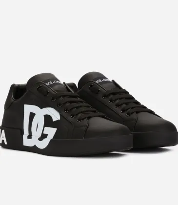 Dolce xGabbana Logo Plain Leather Street Style Sneakers #A30109