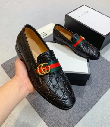 GUCCI Men Leather shoes Gucci Loafers #9130688