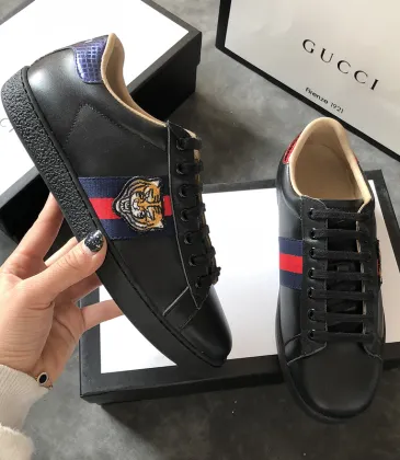 Men's Gucci original top quality Sneakers tiger black shoes #9102064