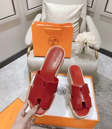 Hermes sandals for Women Heels 7cm Red #A38808