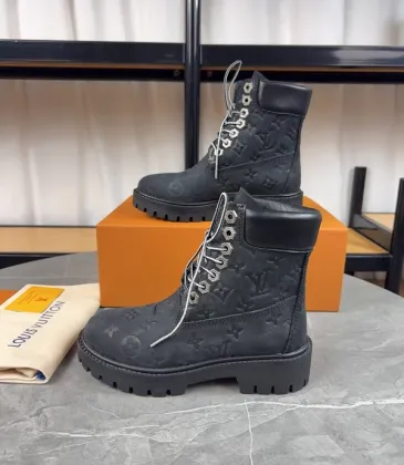 Louis Vuitton x Timberland boots for Louis Vuitton Unisex Shoes 3.5CM #A44155