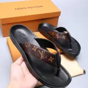 Louis Vuitton Shoes for Men Louis Vuitton Slippers Casual Leather flip-flops #9874783