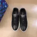 2020 Men's Louis Vuitton Shoes Luxembourg low-top sneaker Black / White #99116658