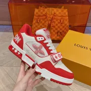 Louis Vuitton Unisex Sneakers Red/White #A27251