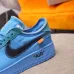 Nike x OFF-WHITE Air Force 1 shoes High Quality Blue #999928123