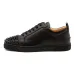 Men's Christian Louboutin black low leathern Sneakers #9115970