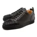 Men's Christian Louboutin black low leathern Sneakers #9115970